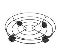 Homoyoyo Support pour Pot de Fleurs à Poulie 40 Cm Barrière Mobile pour Jardin et Intérieur, Base en Métal Solide, Facilite Le Déplacement des Plantes en Pot, Usage Polyvalent et Pratique