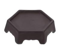 Homoyoyo Support pour Pot de Fleurs en Céramique Hexagonal pour Plantes Succulentes et Pots D’intérieur, Plateau Décoratif Drainage et Bord Surélevé Facile à Nettoyer