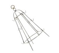 Homoyoyo Support Suspendu pour Barbecue en Acier Inoxydable, Grille Porte-Aliments avec Crochet Pratique, Taille Petite, Ustensile pour Cuisson en Plein Air, Accessoire Résistant et Facile