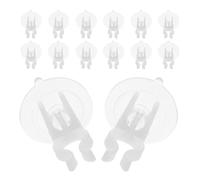 Homoyoyo Supports à Ventouses Transparents pour Bougies LED, Lot de 15 en PVC, Décoration de Fenêtres pour Noël et Fêtes