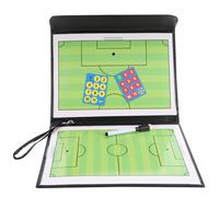 Homoyoyo Tableau de Football Pliable 3 Volets, Double Face, Portable, Effaçable, Emplacements Numérotés pour Entraînement et Compétition de Football, Équipement D’entraîneur Sportif