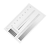 Homoyoyo Tableau de Mesure Transparent en Plastique Solide pour Détection Précise des Défauts Outil Multifonction de Mesure du Diamètre Surface des Fissures Règle D’Inspection