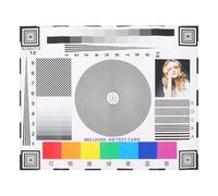 Homoyoyo Tableau De Précision des Couleurs Carte De Test De Netteté De L'Objectif Tableau De Test De Qualité d'image Mire De Mise Au Point