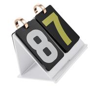 Homoyoyo Tableau de Score Portable Multifonction Mini en Acrylique Blanc, Compteur de Score à Bascule 2 Chiffres, Support pour Basket-Ball, Football et Tennis de Table, Équipement Sportif