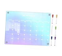 Homoyoyo Tableau Planning Magnétique Effaçable à Sec Calendrier Coloré pour Réfrigérateur Tableau Mémo Transparent Réutilisable avec Stylo Organiseur DIY Aimanté pour Bureau et Maison