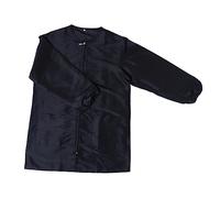Homoyoyo Tablier Coiffeur Longues Manches Imperméable Veste Spa Salon Protection pour Teinture de Cheveux Noir