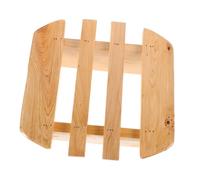 Homoyoyo Tabouret Bois Rond Antidérapant pour Repose Jambes pour Salon Chambre et Spa Siège de Confortable pour Bain de Pied et Sauna