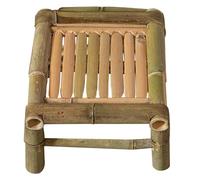 Homoyoyo Tabouret Rétro en Bambou Naturel 20X28X28 CM Petit Siège Multifonction pour Bureau et Décoration Intérieure