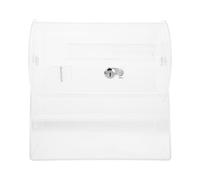 Homoyoyo Tambour de Tombola Grand Format Transparent en Acrylique Tambour Rotatif sur Pied pour Tirage au Sort Boîte à Roulette pour Billets pour Événements Fêtes et Loteries