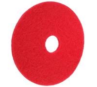 Homoyoyo Tampon de Nettoyage Polissage Rond pour Machine à Plancher Coussin en Tissu Rouge 17 Pouces Patin Remplaçable pour Sols Variés - Parquet Carrelage Marbre Accessoire de