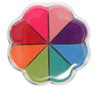 Homoyoyo Tampon Encreur Lavable Couleurs Pétales Silicone Compact et pour DIY Scrapbooking Peinture Créative et Loisirs Manuels