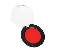 Homoyoyo Tampon Encreur Mini Rond Portable Coussin Encreur PVC Rouge Encre Oillée pour Bureau Comptabilité et Signature de Documents Accessoire de Papeterie Compact
