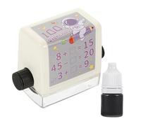 Homoyoyo Tampon Mathématiques Automatique pour Élèves Résistant à Usure Impression Claire et Changement Facile des Problèmes Accessoire Éducatif Compact Plastique Sûr