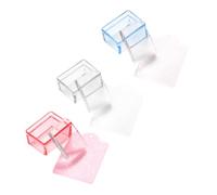 Homoyoyo Tampons de Manucure en Silicone Gain de Temps et Précision Transparents 3 Pièces Outil Professionnel pour DIY Transfert sur Ongles pour Décoration Ongles à Domicile