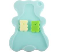 Homoyoyo Tapis de Bain Bébé et Change en Éponge Douce et Confortable Siège de Bain Multifonctionnel Léger Vert Couleur Aléatoire pour -né pour Baignoire