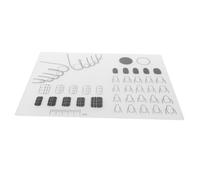 Homoyoyo Tapis De Manucure Silicone Pour Stamping Plaque De Travail Et Guide Impression Pour Stickers Ongles Housse De Table De Transfert Outils De Nail Art