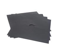 Homoyoyo Tapis De Protection De Cuisinière à Gaz 12 Pièces Noires Revêtement Antiadhésif Pour Plaque De Cuisson Protection Flammes Utilisable à Domicile