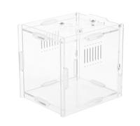 Homoyoyo Terrarium pour Araignées Sauteuses Habitat Transparent pour Reptiles Et Insectes Boîte Élevage Portable Acrylique