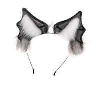Homoyoyo -Tête Chauve-Souris Diable En Peluche Accessoire De Coiffure Pour Halloween Accessoire Pour Cheveux Pour Enfants Coiffe D'Oreille -Tête Chauve-Souris