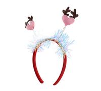 Homoyoyo Tête De Bandeau Forme De Cœur Et Élan De Noël Pailleté Pour Accessoires De Cheveux De Fête Cadeau Pour Saint-valentin