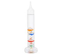 Homoyoyo Thermomètre de Galilée en Verre avec 4 Sphères Colorées Indicateur de Température en Degrés Celsius Thermomètre Flottant Décoratif pour Bureau Maison et Laboratoire Présent