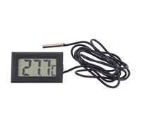 Homoyoyo Thermomètre Numérique Noir Sonde Abs pour Mesure de Température de Refroidissement Liquide, Précision ±2℃ pour Aquarium et Bain