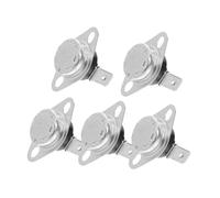 Homoyoyo Thermostat à Réarmement Automatique Normalement Fermé Fusible Thermique 7 Contrôle De Température Métal Thermique Pour Micro-ondes Et Sèche-linge Pack De 5 Pièces