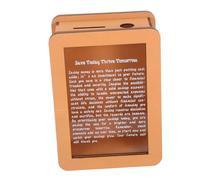 Homoyoyo Tirelire Bois Transparente avec Panneau Acrylique Boîte à Économies Motivante pour Garçon Fille et Adultes Design Moderne pour Maison et Bureau