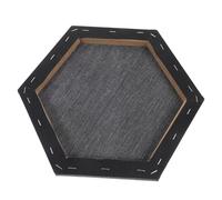 Homoyoyo Toile de Peinture Noire Lin avec Châssis Panneau pour Débutants Peinture à Huile DIY et Dessin Surface Confortable et Sécurisée