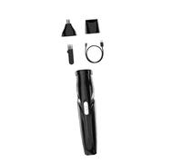 Homoyoyo Tondeuse à Cheveux Électrique Multifonction 1 Kit Coupe-poils Nez Sourcils Lames Arrondies 360° Hommes Visage Corps Usage Professionnel