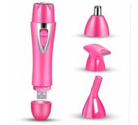 Homoyoyo Tondeuse Électrique Nez USB Multi-usage Rechargeable Rose Coupe Poils Nez et Oreilles pour Hommes et Femmes Compacte et Pratique