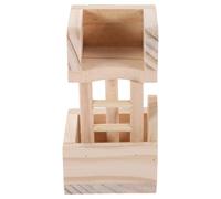 Homoyoyo Tour Observation Bois pour Hamster et Résistant Morsure Accessoire Amusant pour Petits Animaux