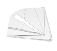 Homoyoyo traceur central boussole pour tournage du jauge de diamètre de travail de tour outil de dessin pour les cercles outils de tournage du Acrylique Transparent