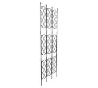Homoyoyo Treillis Métallique pour Plantes Grimpantes Réglable 465-135 CM en Acier Noir Support Solide pour Jardin et Balcon Écran de Cour pour Rosiers et Lierres