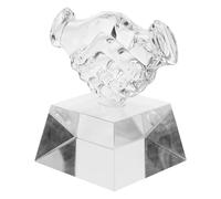 Homoyoyo Trophée Cristal Petit Format pour Garçon et Filles, Sculpture Cristal Poignée de Main, Récompense Sportive et Scolaire, Trophée Équipe et Médailles de Prix pour Événements