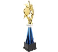 Homoyoyo Trophée Plastique D’étoile à 5 Branches Couleur Bleue Hauteur 39 Cm Coupe de Récompense pour Garçon et Filles Trophée de Concours Scolaire et Fête Sportive pour Réutilisable
