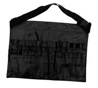 Homoyoyo Trousse De Maquillage Ceinture Multifonction 32 Poches Paquet Rangement Brosses Maquilleur PU Noir pour Professionnel Usage Cinéma Et Photographie