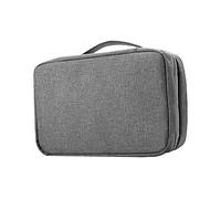 Homoyoyo Trousse de Toilette Étanche à Suspendre avec Crochet Organisateur de Maquillage Pliable pour Voyage et Plein Air Sac de Rangement Multifonction Compact Gris