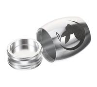 Homoyoyo Urne en Métal pour Animaux de Compagnie, Urne Funéraire Portable pour Lapin, Adaptée aux Rituels de Deuil et Collection Personnelle