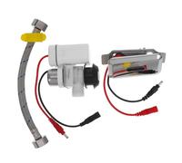 Homoyoyo Valve de Chasse Eau Urinoir sans Contact Électrique Inoxydable Kit de Réparation avec Panneau Abs et Électrovanne Dc pour Urinoirs Hommes Salle de Bain