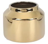 Homoyoyo Vase Décoratif Doré Céramique Nordique Petit Vase Élégant pour Décoration de Table Salon ou Bureau Ornement Chic pour Maison et Bureau Support Fleurs Design Contemporain