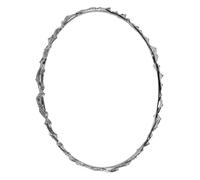 Homoyoyo Vintage Crown Wave Hairband Women Non Slip Metal Hair Hoop Retro Twisted Headband Comfortable For Makeup Daily Party Wear