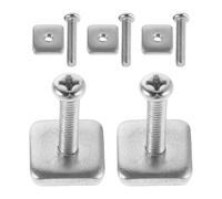 Homoyoyo Vis à Aileron pour Planche de Surf et Sup en Acier Inoxydable, Lot de 5 Pièces Plaques, Fixation Sécurisée et Emballage Portable pour Équipement de Surf