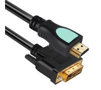 HOMSFOU 1.5m Câble Vidéo Vers Dvi Ultra-fin Pvc Connecteur Haute Définition Stable Pour Transmission Vidéo Numérique