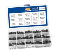 HOMSFOU 1 boîte Boîte de Vis Autotaraudeuses Noires Pa à Tête Cruciforme Ronde Vis Dur pour Réparation Électronique Ordinateurs Montres et Meubles