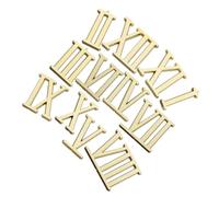 HOMSFOU 1 ensemble d'accessoires de montre galvanisés chiffres romains horloge murale chiffres chiffres horloges kit DIY horloges chiffres chiffres horloge autocollants galvanisés set ABS