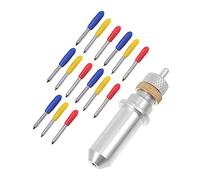 HOMSFOU 1 Ensemble Lames de Découpe pour Outils de Lettrage Compatible avec Machines de Découpe pour Matériaux Fins Coloris Différents pour Identification Facile