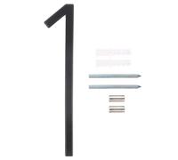 HOMSFOU 1 Ensemble Numéro de Maison Plaque de Numéro Adresse avec Kit de Vis Décoration de Boîte Aux Lettres et Durable et Facile à Installer Design Moderne et Élégant