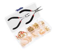 HOMSFOU 1 Ensemble Set de Kit de Matériel pour Création de Boucles Oreilles Diy Rétro avec Outils pour Artisanes Accessoires Manuels Élégants pour