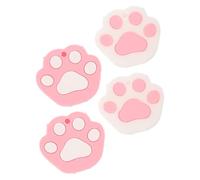 HOMSFOU 1 Jeu Accessoires De Clés De La Griffe De Chat Capuchons Clé De Chat Accessoires Porte-clés Couvre-clés Couvertures De Protecteur Clés Couverture Clé Mignon Gel De Silice 4 Pièces